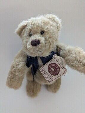 Boyd's Bear Sniffles T. Woodsley Jointed Plush Vintage Excellent Tags Beige